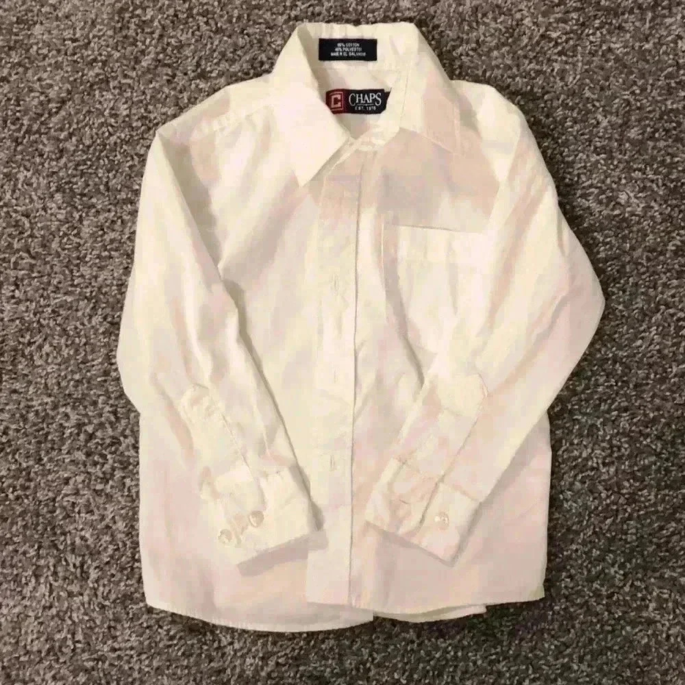 Boys Chaps White Button Down